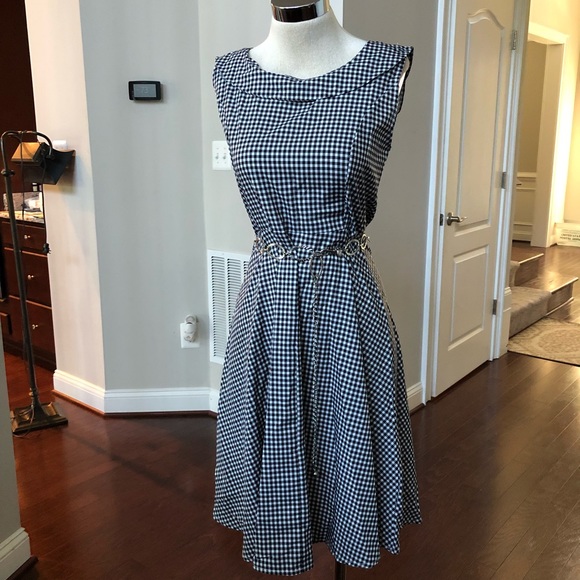 Vintage Gingham Dress Size Small - Picture 2 of 7